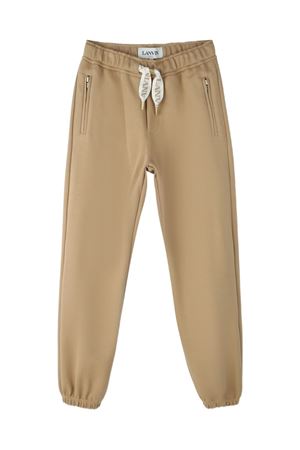 beige cotton trousers LANVIN KIDS | N30299276